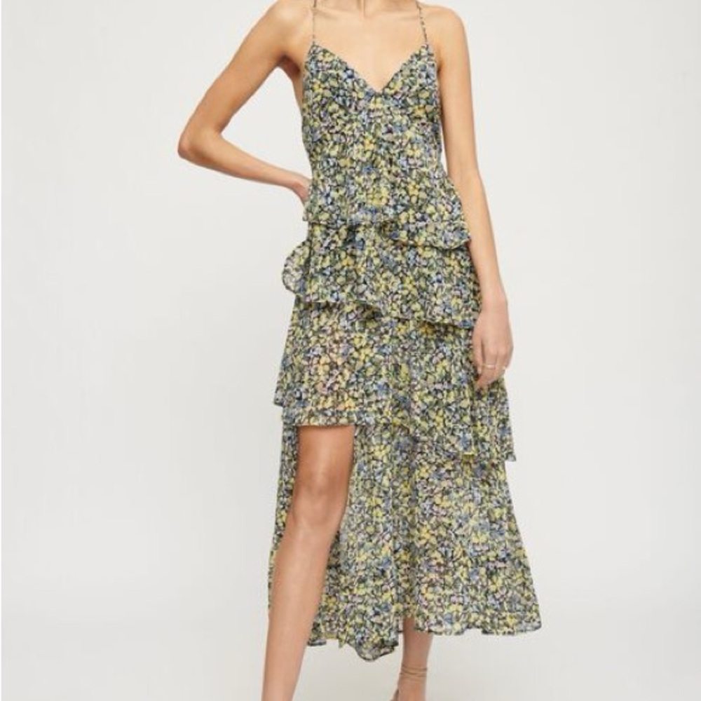 Dynamite Floral Tiered Maxi Dress NWT